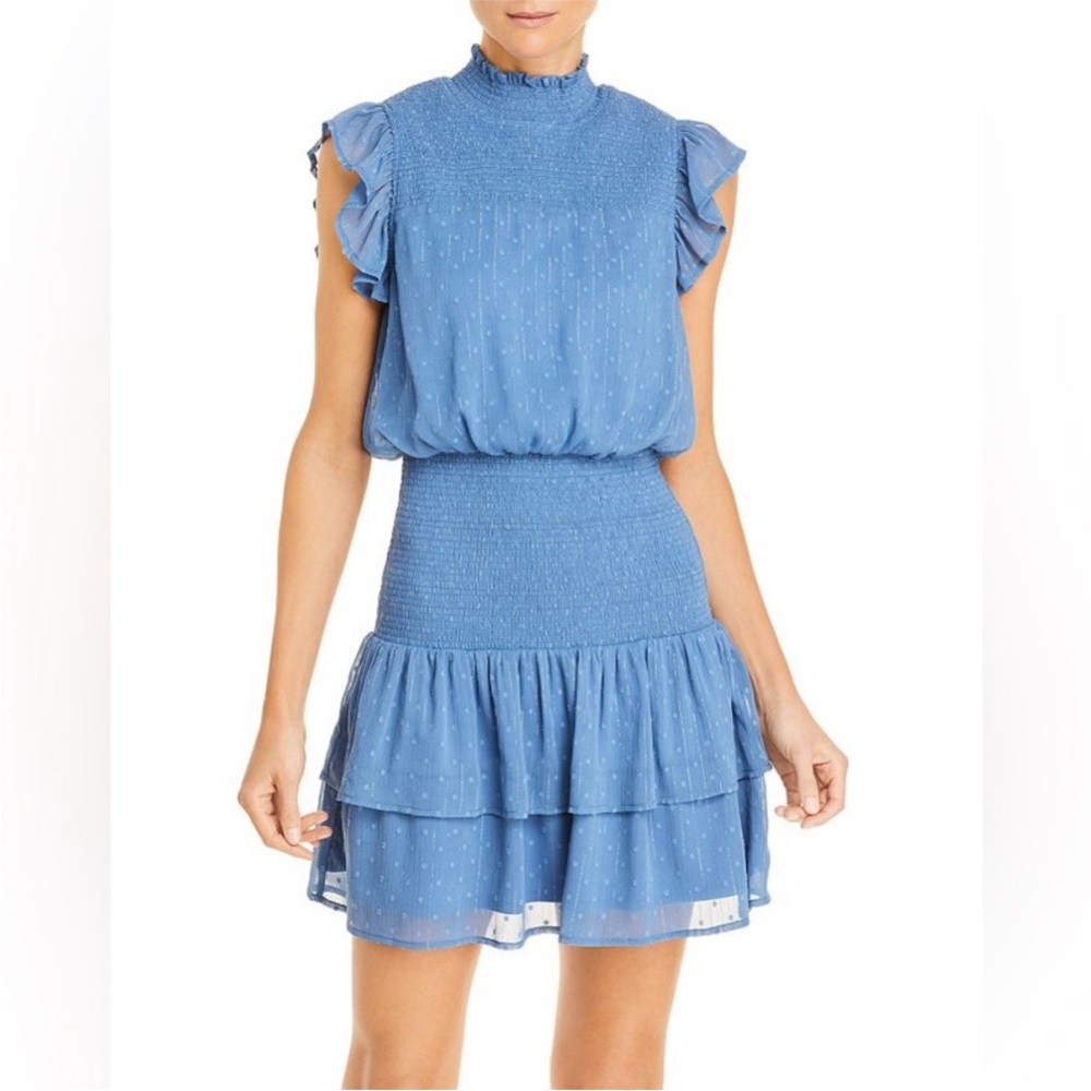 Aqua Blue Ruffled Women's Dress - Size XS. Worn once!
